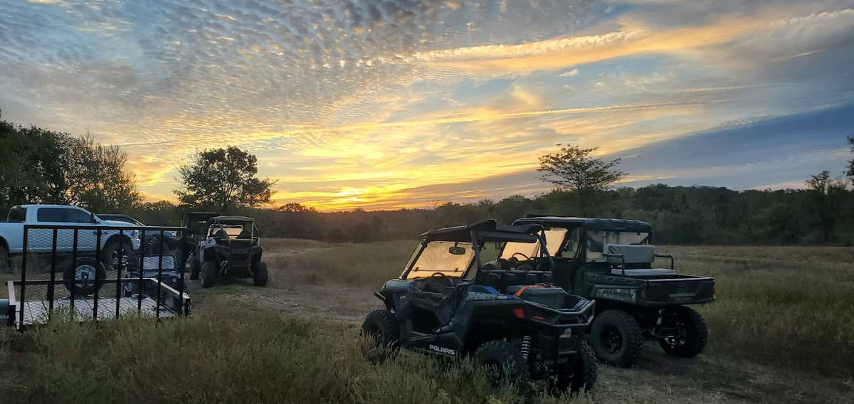 ATV at sunset